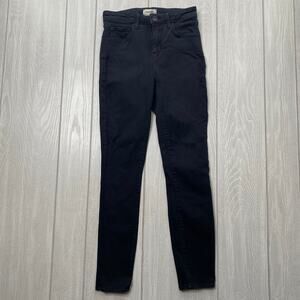 L'Agence Women's Margot Denim High Rise Noir Black Stretchy Skinny Jeans Size 25